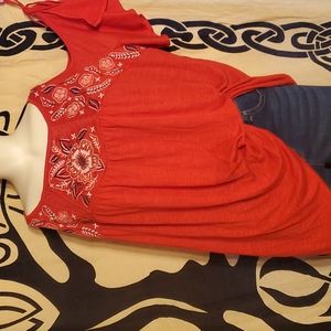 Kelly Renee Flutter Sleeve Blouse